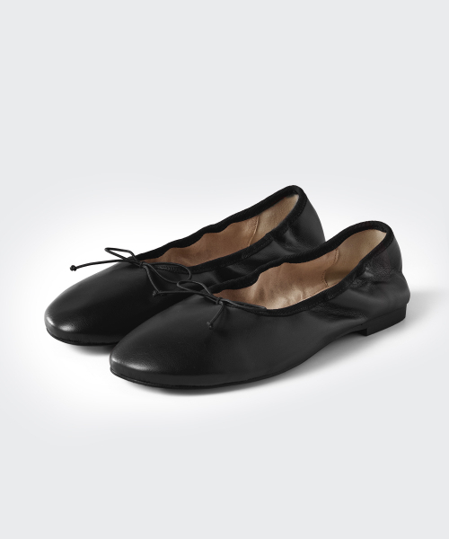 MUSINSA STANDARD WOMAN（ムシンサスタンダードウーマン）の「ウィメンズシャーリングバレリーナフラットシューズ[ブラック]（バレエシューズ・レディース・その他・23cm/23.5cm/24cm/24.5cm/25cm）」の2枚目の写真