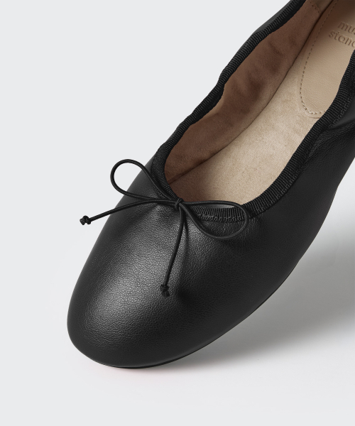 MUSINSA STANDARD WOMAN（ムシンサスタンダードウーマン）の「ウィメンズシャーリングバレリーナフラットシューズ[ブラック]（バレエシューズ・レディース・その他・23cm/23.5cm/24cm/24.5cm/25cm）」の6枚目の写真