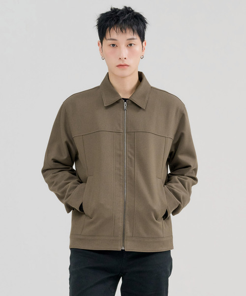 CHASECULT(チェイスカルト)の「メンズ 襟付きジップアップジャケット-FERK4111B08(ブルゾン・メンズ・ブラウン・100/95/105)」の1枚目の写真