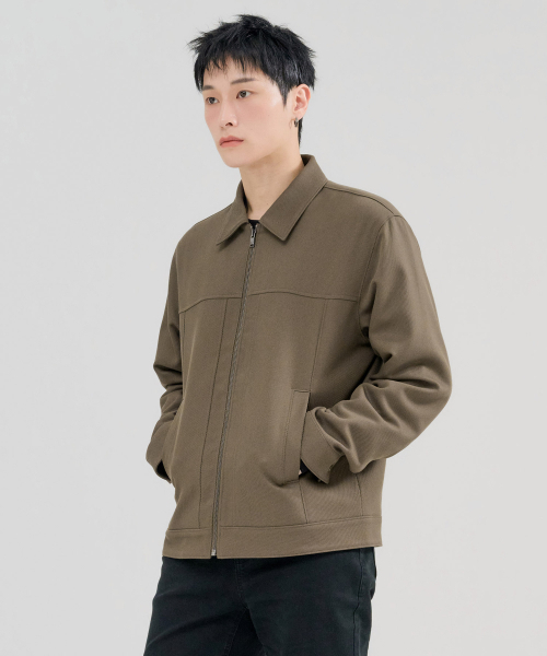 CHASECULT(チェイスカルト)の「メンズ 襟付きジップアップジャケット-FERK4111B08(ブルゾン・メンズ・ブラウン・100/95/105)」の2枚目の写真