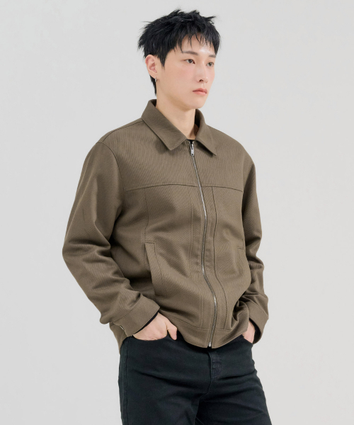 CHASECULT(チェイスカルト)の「メンズ 襟付きジップアップジャケット-FERK4111B08(ブルゾン・メンズ・ブラウン・100/95/105)」の3枚目の写真