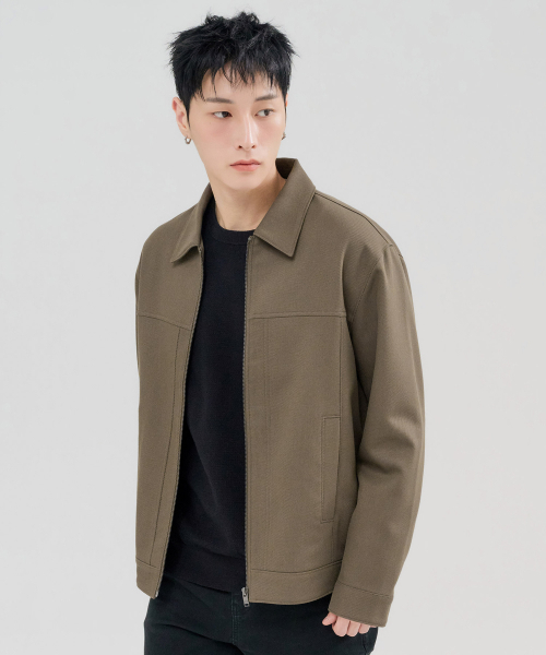 CHASECULT(チェイスカルト)の「メンズ 襟付きジップアップジャケット-FERK4111B08(ブルゾン・メンズ・ブラウン・100/95/105)」の4枚目の写真