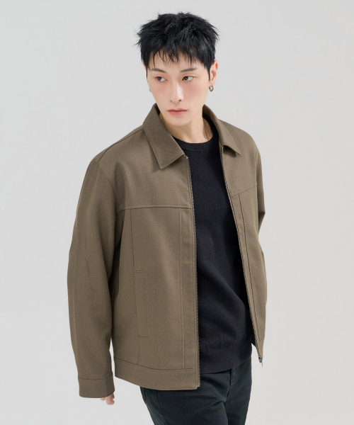 CHASECULT(チェイスカルト)の「メンズ 襟付きジップアップジャケット-FERK4111B08(ブルゾン・メンズ・ブラウン・100/95/105)」の5枚目の写真