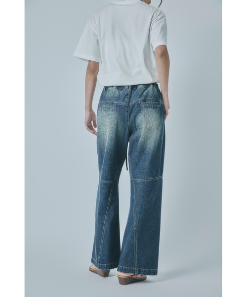 Caribou（カリブー）の「【ROTA CANAL】Three-dimensional silhouette denim（デニムパンツ・レディース・インディゴブルー・SMALL）」の3枚目の写真