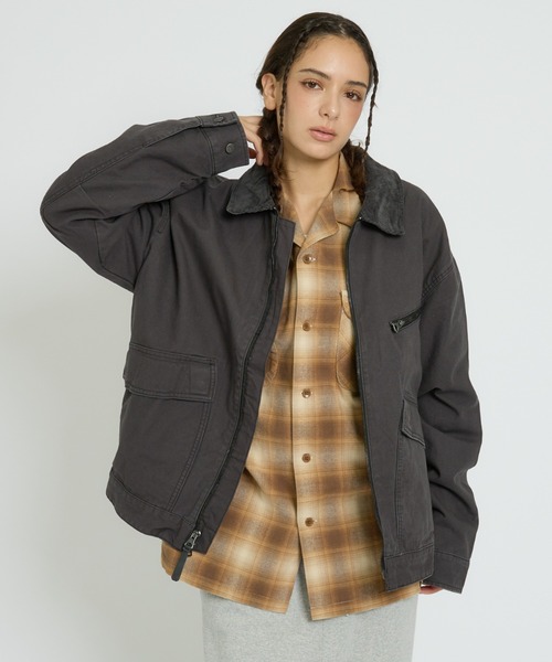 Timberland(ティンバーランド)の「【Timberland / ティンバーランド】Strafford Canvas Jacket / ストラフォード キャンバスジャケット(ブルゾン・メンズ・ブラック系その他/ベージュ系その他・M/L)」の2枚目の写真