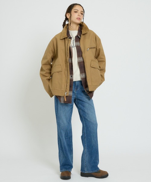 Timberland(ティンバーランド)の「【Timberland / ティンバーランド】Strafford Canvas Jacket / ストラフォード キャンバスジャケット(ブルゾン・メンズ・ブラック系その他/ベージュ系その他・M/L)」の4枚目の写真