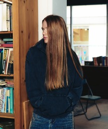 【ADAMPATEK/アダムパテック】 dyed still embellished pullover pk 製品染めフェードパーカー