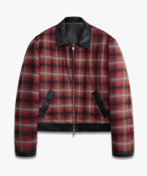 DOFFJASON(ドフジェーソン)の「リバーシブルフランネル×ツーフェイスレザージャケット BLACK/RED(ライダースジャケット・メンズ・その他・MEDIUM/LARGE/X-LARGE/XX-LARGE)」の4枚目の写真