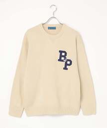 BEVERLY HILLS POLO CLUB ワッペン エルボーパッチニット