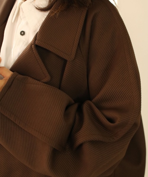 Scrap Book(スクラップブック)の「【CYAN TOKYO】ピンスリーブBIGカルゼコート(その他アウター・レディース・ベージュ/ブラウン・FREE)」の5枚目の写真