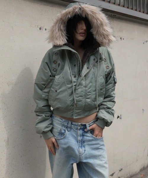 セール】◇FANCYCLUB◇ブランド直輸入正規品/アイレット ファーコート