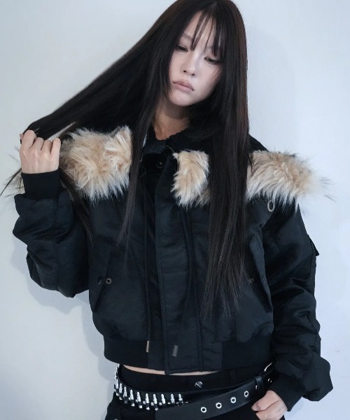 セール】◇FANCYCLUB◇ブランド直輸入正規品/アイレット ファーコート