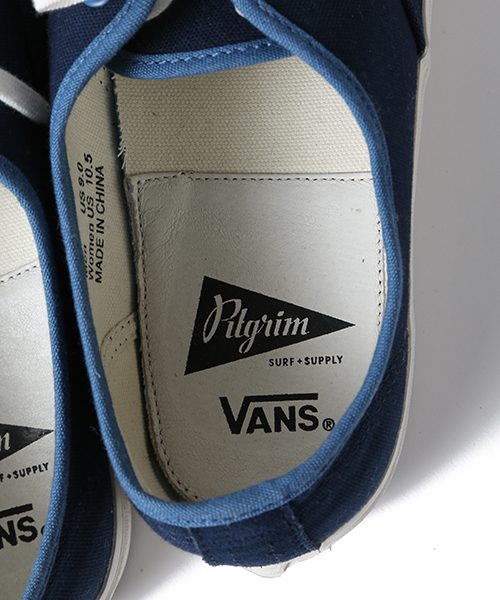 Pilgrim Surf Supply（ピルグリムサーフサプライ）の「VANS×Pilgrim Surf+Supply Vault OG Authentic (Women's)（スニーカー・レディース・ネイビー・4h/6h/6/5h/5）」の8枚目の写真