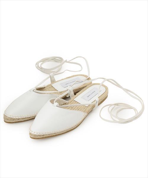 ADAM ET ROPE'（アダムエロペ）の「レースアップジュートサンダル（サンダル・レディース・ブラック/シルバー/ホワイト/キャメル・38/36/37）」の5枚目の写真