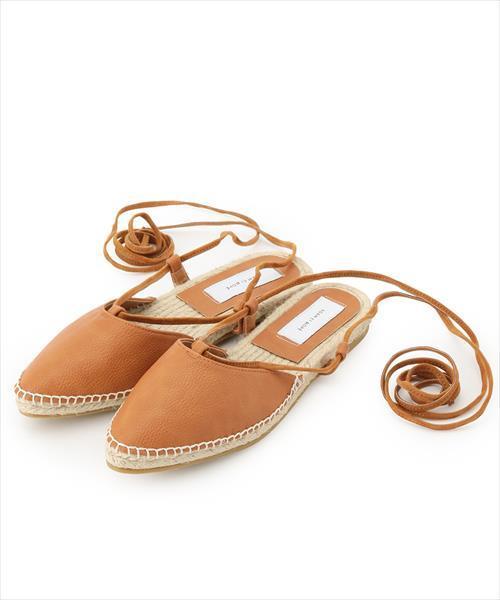 ADAM ET ROPE'（アダムエロペ）の「レースアップジュートサンダル（サンダル・レディース・ブラック/シルバー/ホワイト/キャメル・38/36/37）」の7枚目の写真