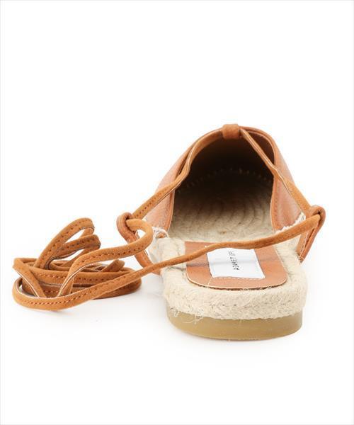 ADAM ET ROPE'（アダムエロペ）の「レースアップジュートサンダル（サンダル・レディース・ブラック/シルバー/ホワイト/キャメル・38/36/37）」の10枚目の写真