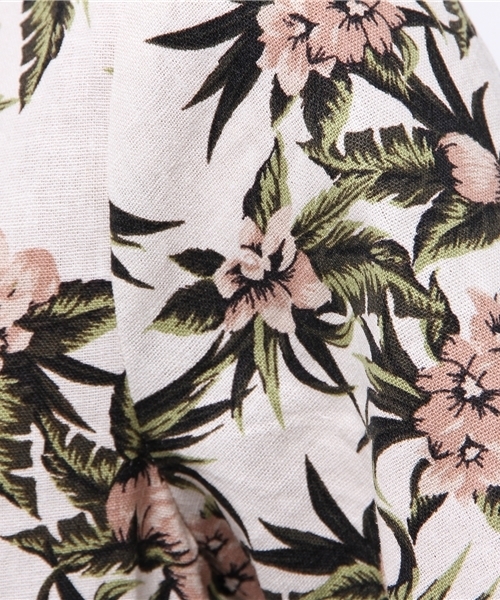 N.（N. Natural Beauty Basic）（エヌエヌナチュラルビューティーベーシック）の「トロピカルフラワープリントブラウス（シャツ/ブラウス・レディース・ネイビー/ホワイト・MEDIUM）」の5枚目の写真