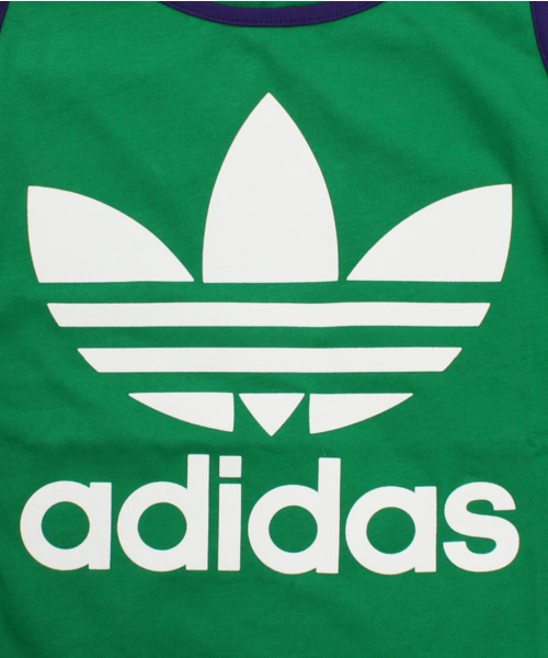 adidas（アディダス）の「E LOGO TANK W（タンクトップ・レディース・グレー/グリーン・SMALL/MEDIUM）」の6枚目の写真