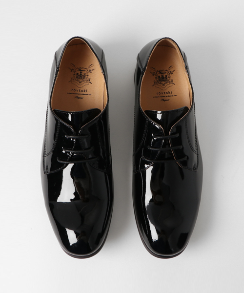 rovtski（ロフトスキー）の「ロンドン エナメル 短靴（ブーツ・メンズ・ホワイト/ブラック・LARGE/MEDIUM）」の6枚目の写真