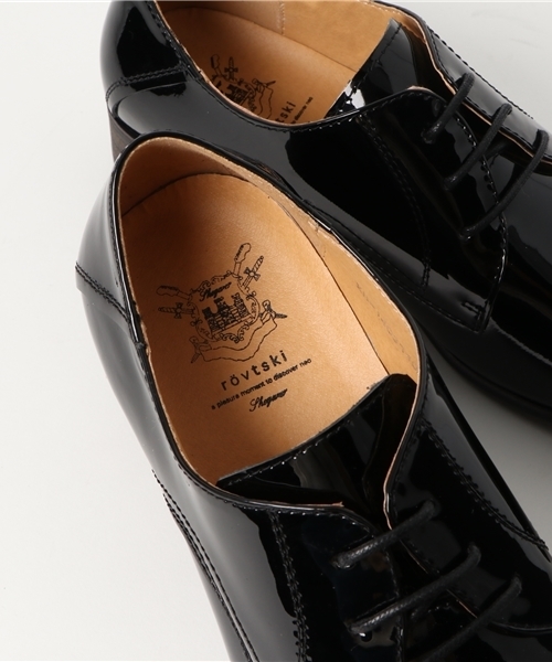 rovtski（ロフトスキー）の「ロンドン エナメル 短靴（ブーツ・メンズ・ホワイト/ブラック・LARGE/MEDIUM）」の9枚目の写真