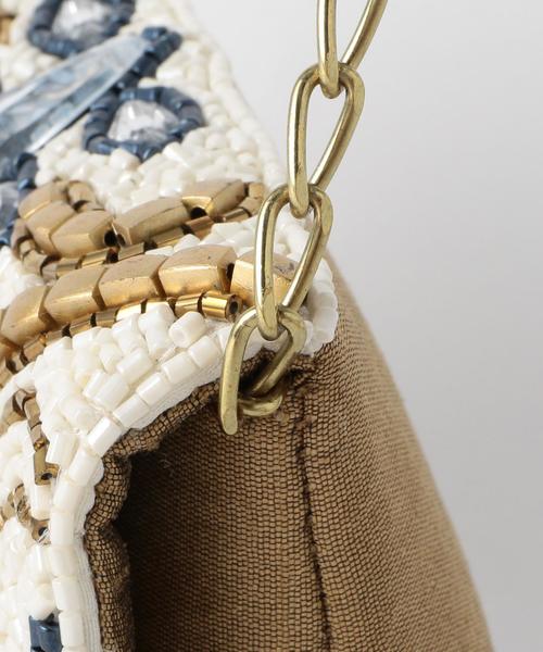 Another Edition（アナザーエディション）の「ビーズ刺繍ショルダーバッグ/AEBFC Beads EMB SHLD（ショルダーバッグ・レディース・オフホワイト/ブラック・FREE）」の3枚目の写真