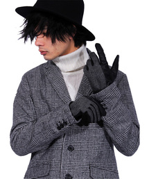 ８(eight) | スマホ対応 ヘリンボーン PUレザー 手袋 (手袋)