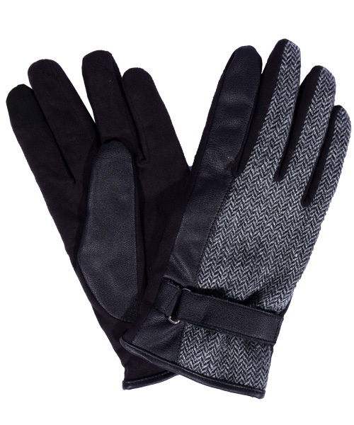 8(eight)(エイト)の「スマホ対応 ヘリンボーン PUレザー 手袋(手袋・メンズ・グレー/ベージュ/ネイビー/ブラウン・FREE)」の15枚目の写真