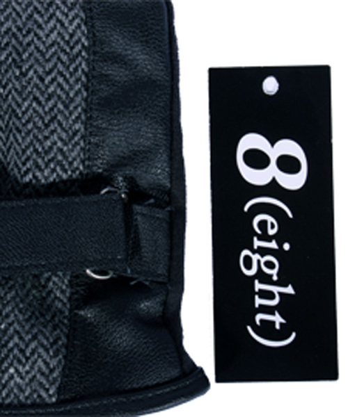 8(eight)(エイト)の「スマホ対応 ヘリンボーン PUレザー 手袋(手袋・メンズ・グレー/ベージュ/ネイビー/ブラウン・FREE)」の19枚目の写真