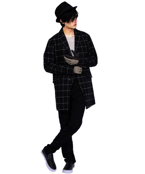 8(eight)(エイト)の「スマホ対応 ヘリンボーン PUレザー 手袋(手袋・メンズ・グレー/ベージュ/ネイビー/ブラウン・FREE)」の13枚目の写真