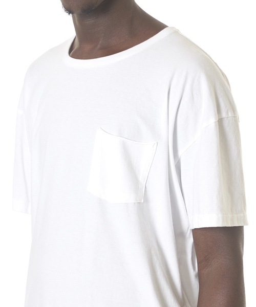 DAILY STANDARD by SANDINISTA(デイリースタンダードバイサンディニスタ)の「Cadet Easy Fit Pocket Tee / イージフィットポケットTシャツ(Tシャツ/カットソー・メンズ・チャコールグレー/ヘザーグレー/ブラック/ネイビー/ホワイト・SMALL/LARGE/MEDIUM)」の6枚目の写真
