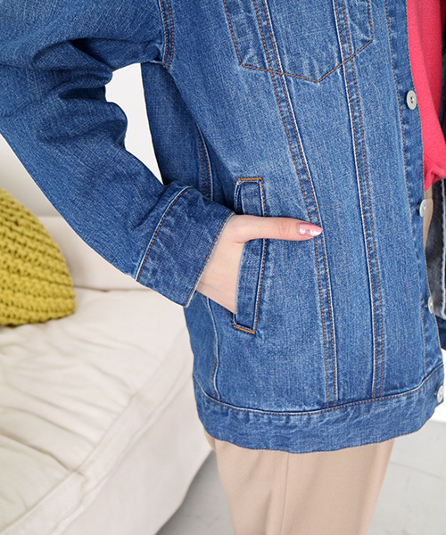 N.（N. Natural Beauty Basic）（エヌエヌナチュラルビューティーベーシック）の「BIG Gジャン（デニムジャケット・レディース・ブルー・MEDIUM）」の11枚目の写真