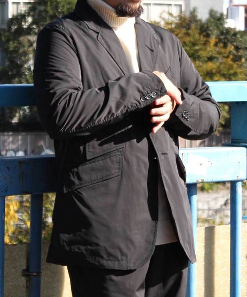 Denime(ドゥニーム)の「コンビニエンステーラードジャケット(テーラードジャケット・メンズ・ブラック/ベージュ・MEDIUM/LARGE)」の1枚目の写真