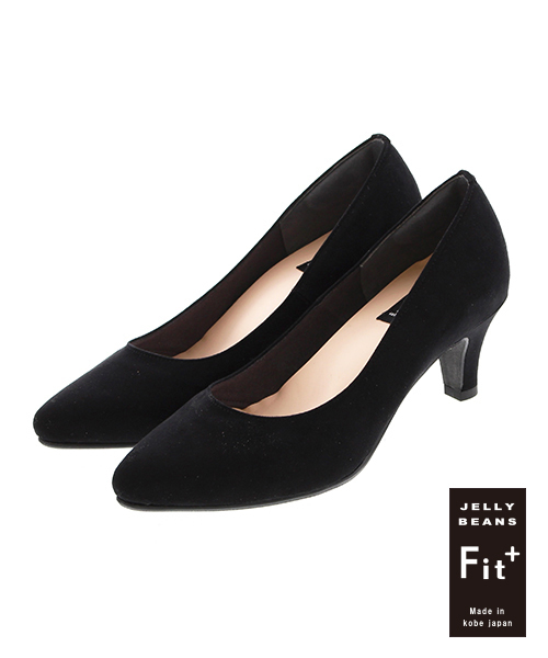 JELLY BEANS（ジェリービーンズ）の「極上のフィット感【Fit＋】ポインテッド6cmヒールパンプス(762-5700)JELLY BEANS(ジェリービーンズ)【Made in Japan】（パンプス・レディース・ベージュ/グレー/ブラック系その他/ブラック/ブラック系その他2/レッド/グレイッシュベージュ/チェリーピンク・25/24/22/24.5/23/23.5/22.5）」の3枚目の写真