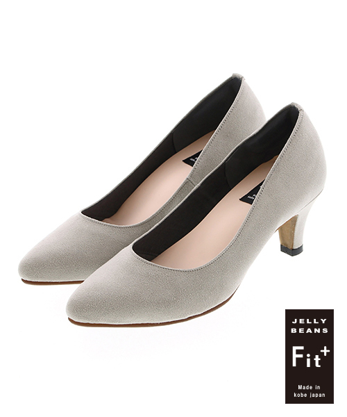 JELLY BEANS（ジェリービーンズ）の「極上のフィット感【Fit＋】ポインテッド6cmヒールパンプス(762-5700)JELLY BEANS(ジェリービーンズ)【Made in Japan】（パンプス・レディース・ベージュ/グレー/ブラック系その他/ブラック/ブラック系その他2/レッド/グレイッシュベージュ/チェリーピンク・25/24/22/24.5/23/23.5/22.5）」の5枚目の写真