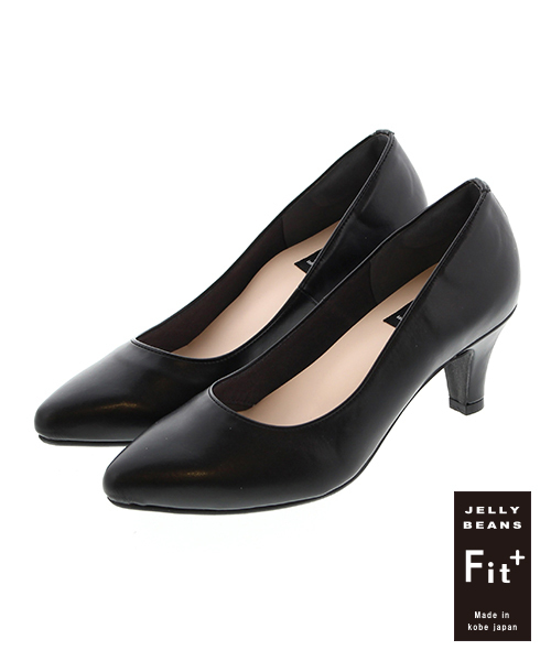 JELLY BEANS（ジェリービーンズ）の「極上のフィット感【Fit＋】ポインテッド6cmヒールパンプス(762-5700)JELLY BEANS(ジェリービーンズ)【Made in Japan】（パンプス・レディース・ベージュ/グレー/ブラック系その他/ブラック/ブラック系その他2/レッド/グレイッシュベージュ/チェリーピンク・25/24/22/24.5/23/23.5/22.5）」の2枚目の写真