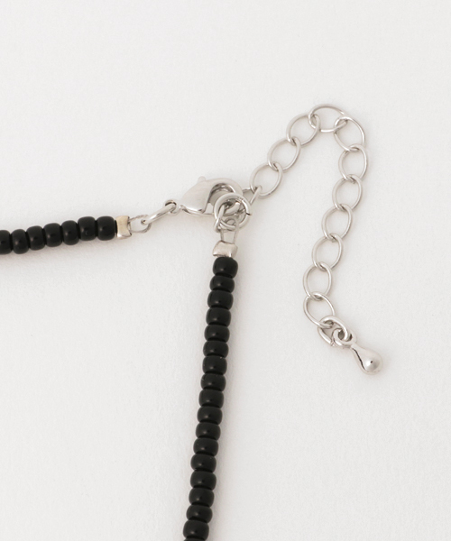 WEGO（ウィゴー）の「WEGO/イーグルフェザービーズネックレス（ネックレス・メンズ・ブラック/レッド・FREE）」の3枚目の写真