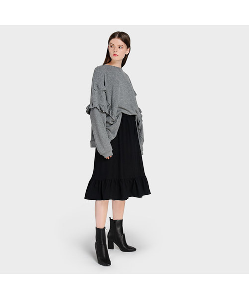 CHARLES & KEITH(チャールズ & キース)の「チャンキーヒールブーツ / CHUNKY HEEL BOOTS(ブーツ・レディース・グリーン/ブラック・23.5cm/23cm/24.5cm)」の3枚目の写真
