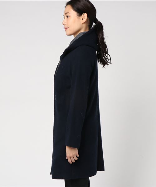 RIVE DROITE（リヴドロワ）の「エアリー接結ショールカラーコート（その他アウター・レディース・ベージュ/ネイビー・FREE）」の10枚目の写真