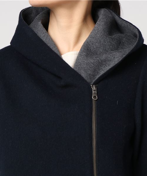 RIVE DROITE（リヴドロワ）の「エアリー接結ショールカラーコート（その他アウター・レディース・ベージュ/ネイビー・FREE）」の8枚目の写真