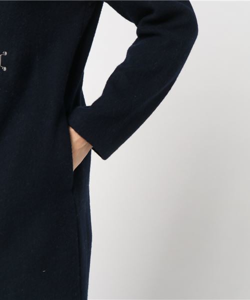 RIVE DROITE（リヴドロワ）の「エアリー接結ショールカラーコート（その他アウター・レディース・ベージュ/ネイビー・FREE）」の7枚目の写真