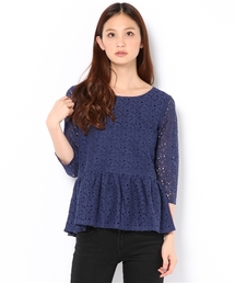 green label relaxing | GT C/N レースペプラム POブラウス(シャツ/ブラウス)