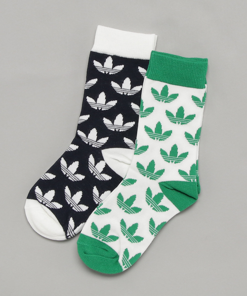 adidas（アディダス）の「オリジナルス 靴下 CREW TREFOIL SOCKS（ソックス/靴下・メンズ・ブルー系その他・19-21cm/22.0～24.0cm/24.0～26.0cm/27.0～29.0cm）」の2枚目の写真