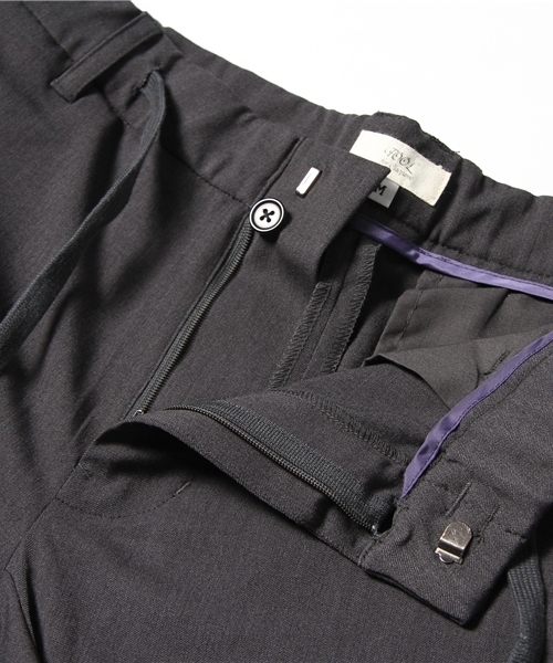 CIAOPANIC（チャオパニック）の「【TOOL FOR Ciaopanic】TRスパン9分パンツ（スラックス・メンズ・グレー/チャコールグレー・MEDIUM/LARGE）」の6枚目の写真
