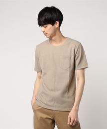 Tシャツ ワッフル 胸ポケット 半袖Tシャツ カットソー