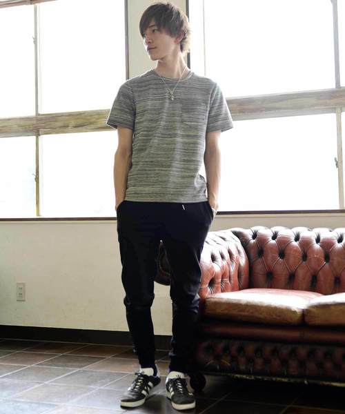 MinoriTY(マイノリティ)の「Tシャツ ワッフル 胸ポケット 半袖Tシャツ カットソー(Tシャツ/カットソー・メンズ・ブラック/ベージュ/オフホワイト/カーキ/ピンク/杢グレー/ネイビー・L/XL/M)」の8枚目の写真