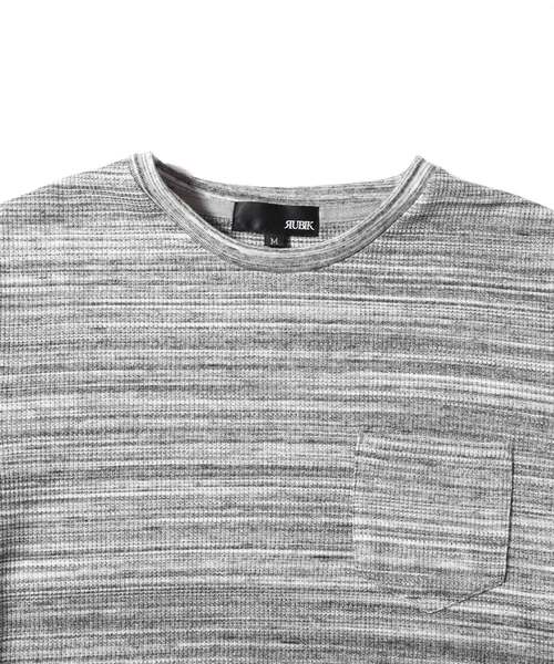 MinoriTY(マイノリティ)の「Tシャツ ワッフル 胸ポケット 半袖Tシャツ カットソー(Tシャツ/カットソー・メンズ・ブラック/ベージュ/オフホワイト/カーキ/ピンク/杢グレー/ネイビー・L/XL/M)」の9枚目の写真