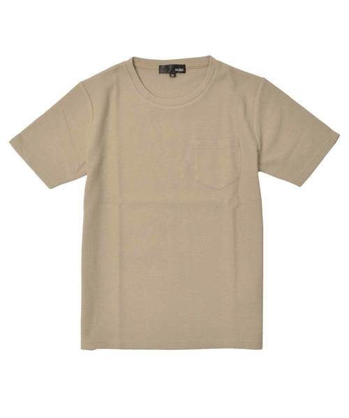 MinoriTY(マイノリティ)の「Tシャツ ワッフル 胸ポケット 半袖Tシャツ カットソー(Tシャツ/カットソー・メンズ・ブラック/ベージュ/オフホワイト/カーキ/ピンク/杢グレー/ネイビー・L/XL/M)」の16枚目の写真