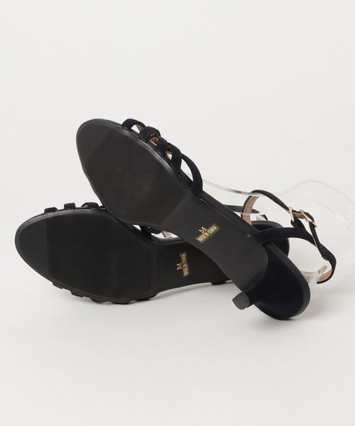 NATURAL BEAUTY BASIC（ナチュラルビューティーベーシック）の「【otona MUSE 6月号掲載】スレンダークロスストラップ（サンダル・レディース・ピンク/ネイビー/シルバー系その他・LARGE/MEDIUM/SMALL）」の5枚目の写真