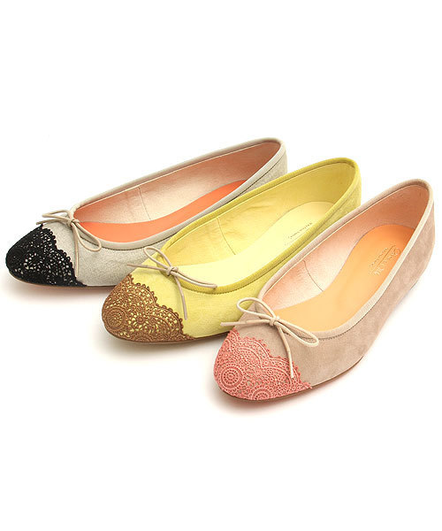 新品 オデットエオディール スクエアバレエシューズ フラット