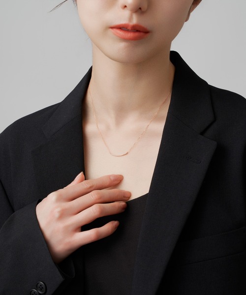 K10 ダイヤモンド マイクロセッティング ネックレス（ネックレス